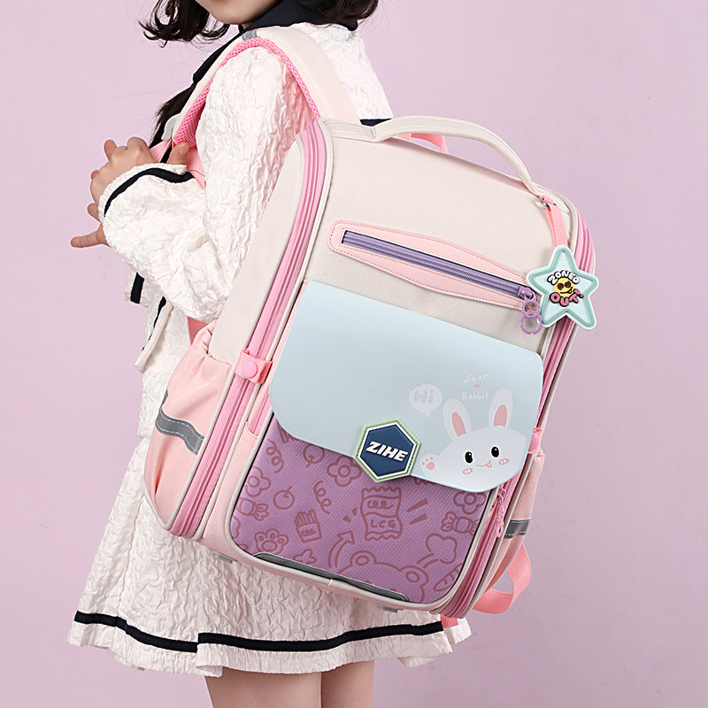 Women's & Men's & To Large Capacity Lightweight Burden Elementary School Students' Schoolbags