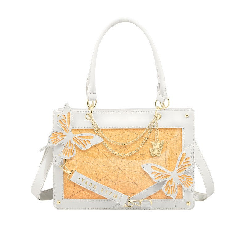 Dark Style Labyrinth Butterfly Cartoon Hand-held Shoulder Bags