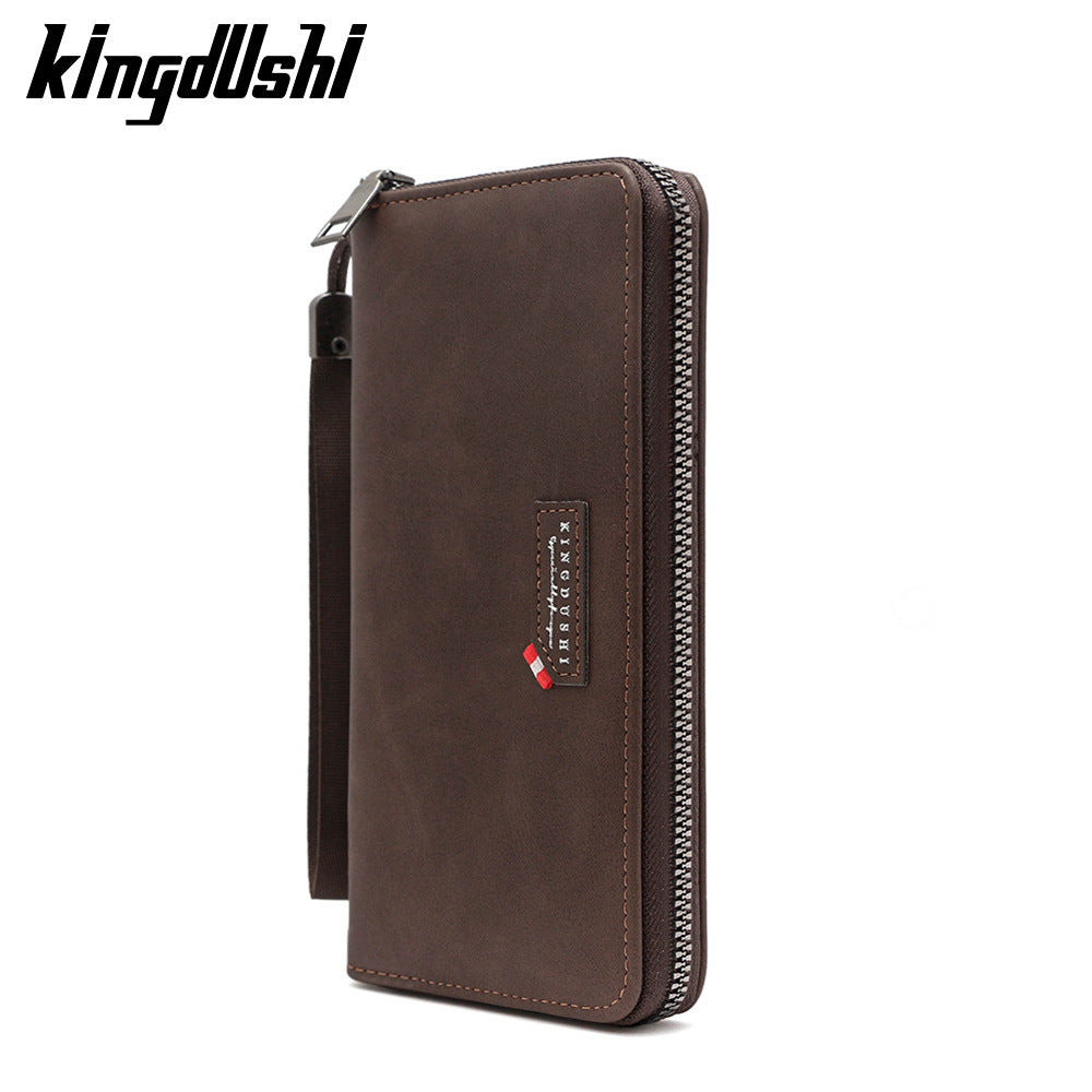 Men's Korean Fashion Long Zipper Chain Mobile Bags