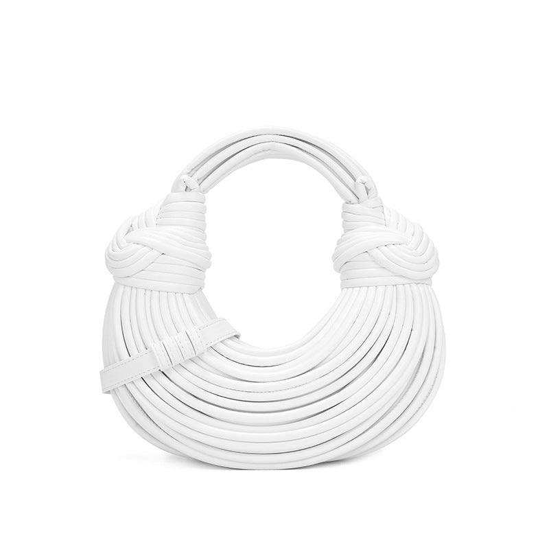 Women's Fashion Hand-woven Hand-held Niche Knotted Noodle Shoulder Bags