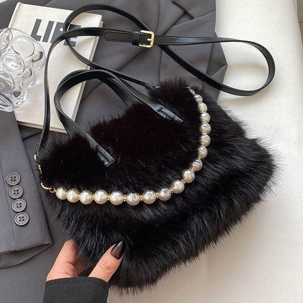 Popular Plush Winter Versatile Korean Style Tote Bags