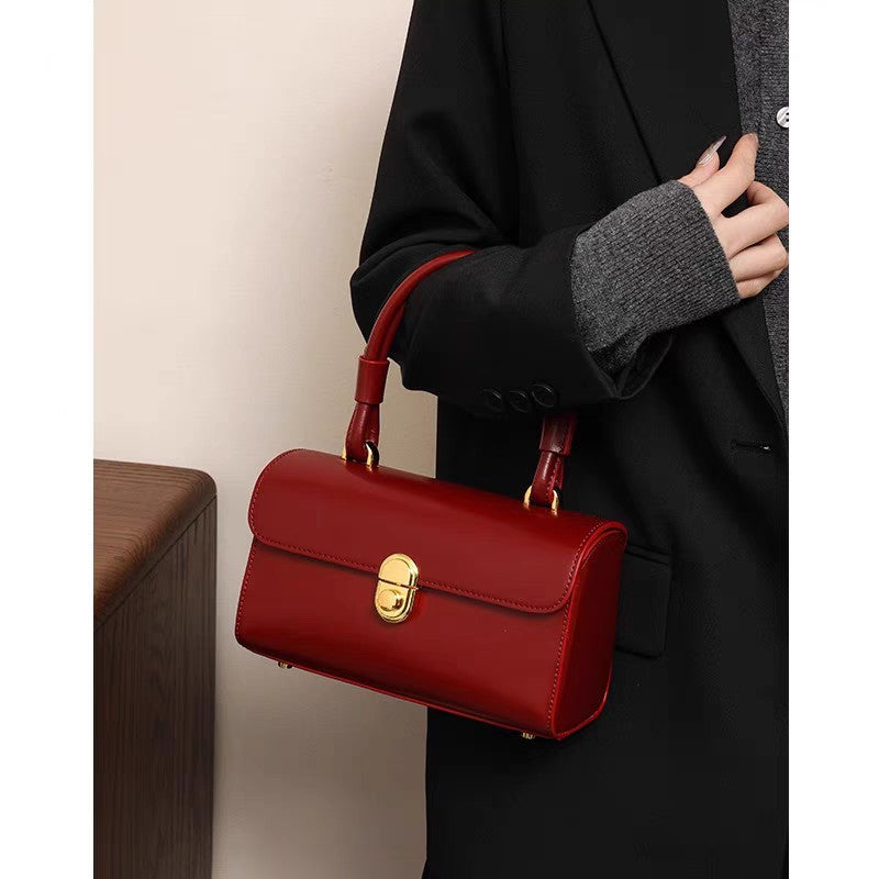 Women's Gift For Bride Wedding Red High-grade Portable Bags