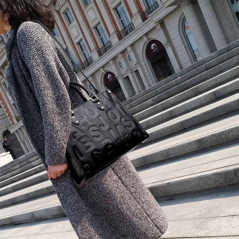 Women's Cowhide Large Capacity Light Luxury Minority High-grade Bags
