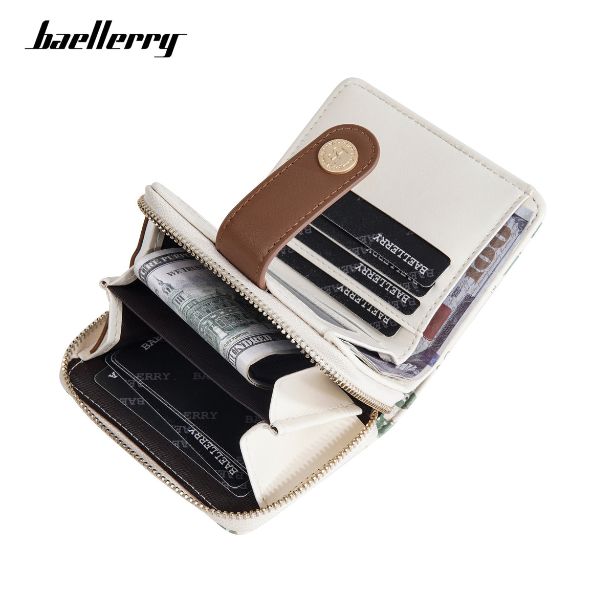 Women's Bear Printed Short High Sense Ladies Wallet