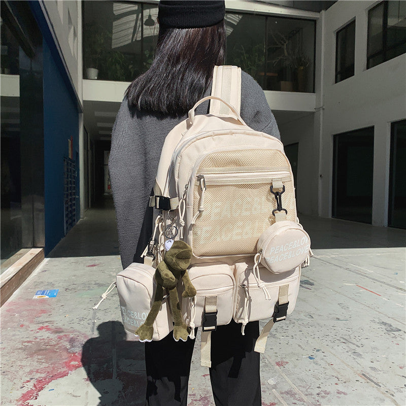 Large Capacity College Female Korean High Middle School Students' Schoolbags