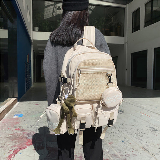 Large Capacity College Female Korean High Middle School Students' Schoolbags