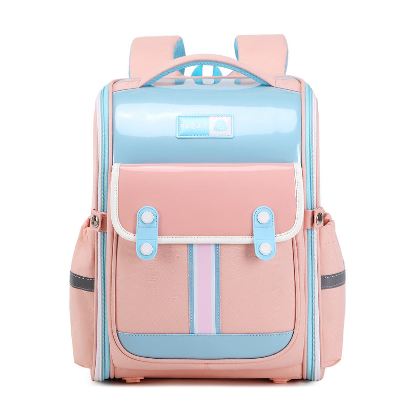 Surface Color Matching Light Tide Spine Protection Elementary School Students' Schoolbags