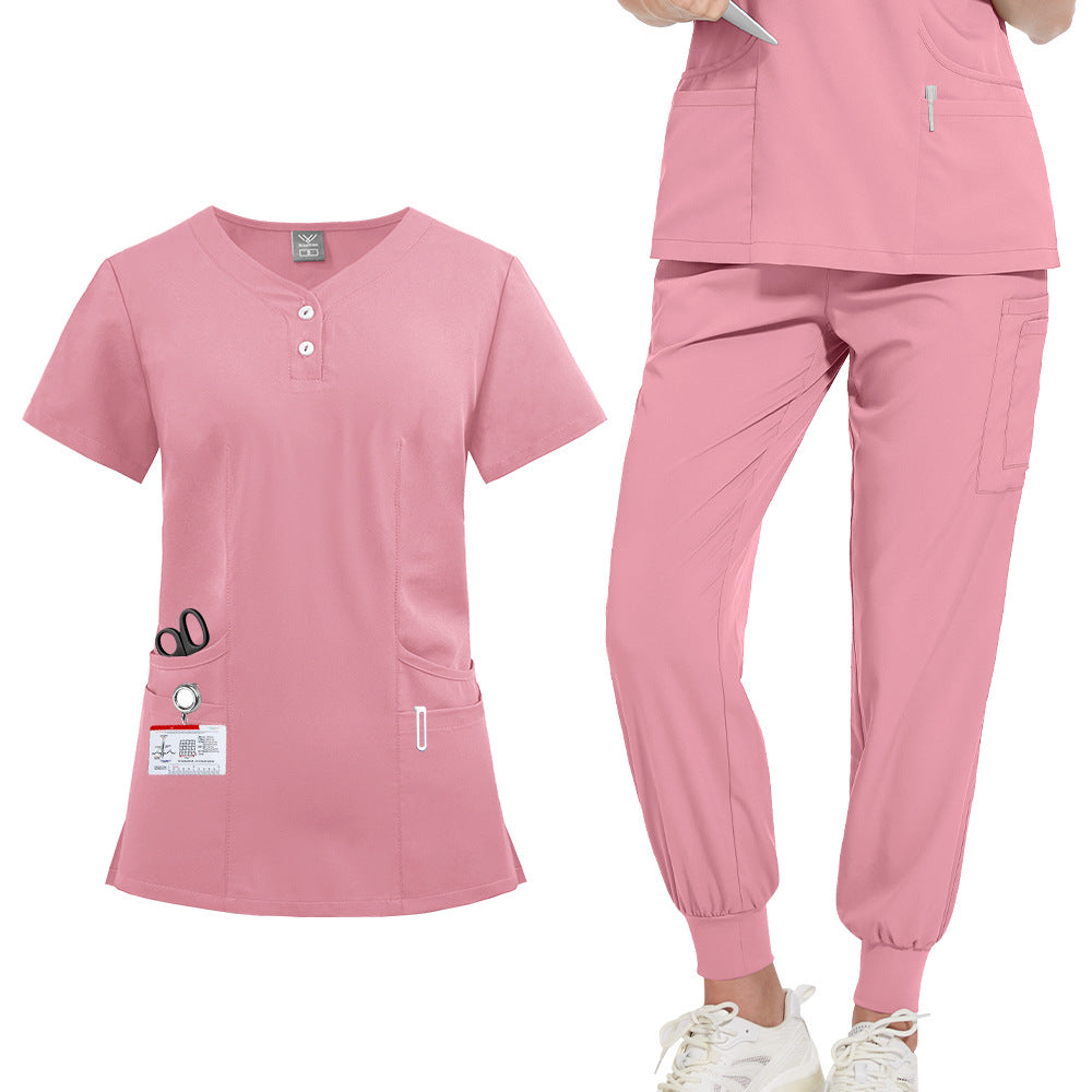 Women's & Men's Doctors Nurses Hand Washing Solid Color Uniform