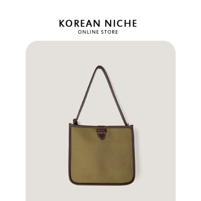 Women's Design Large Capacity Canvas Underarm Fashion Bags