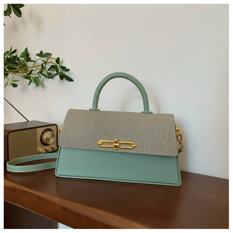 Women's Trendy Versatile Shaping Winter Contrast Color Women's Messenger Bag