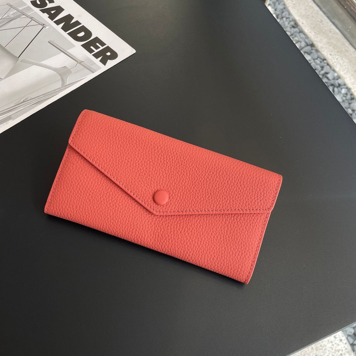 Women's Cowhide Long Large Capacity Genuine Leather Ladies Wallets