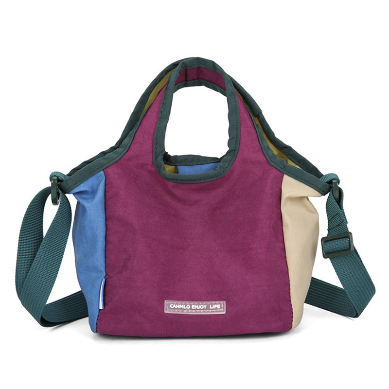 Women's Dopamine Color Matching Portable Dumpling Fashion Bags