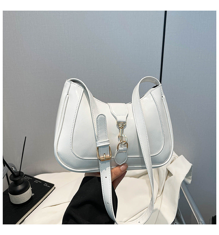 Women's Underarm French Design Glossy Summer Fashion Fashionable Stylish Texture Western Women's Shoulder Bag