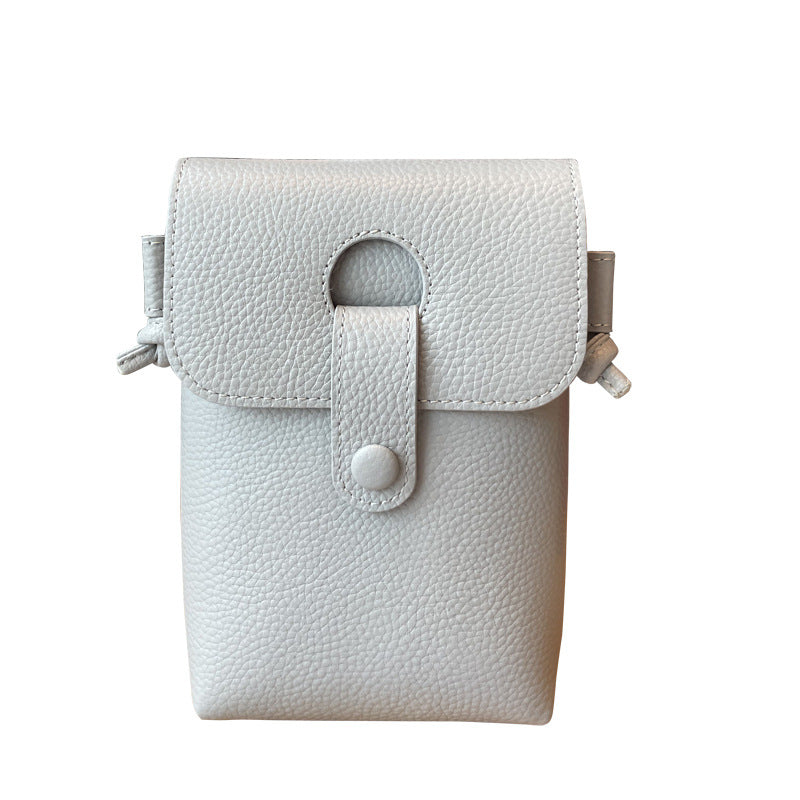 Women's Charming Leather Trendy Cattlehide Fashion Phone Bags