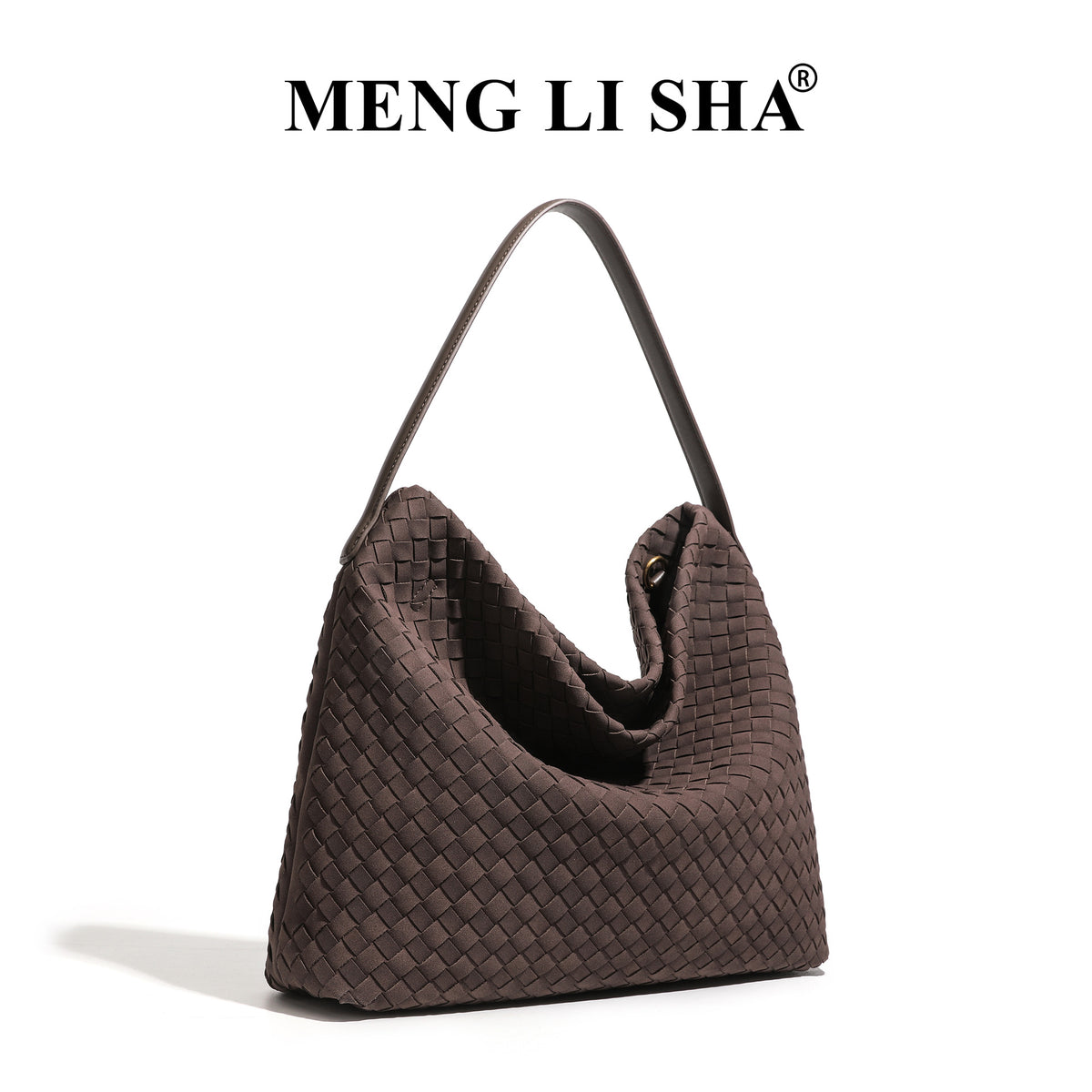 Retro High-grade Frosted Hand-woven Commuter Large Capacity Women's Shoulder Bag