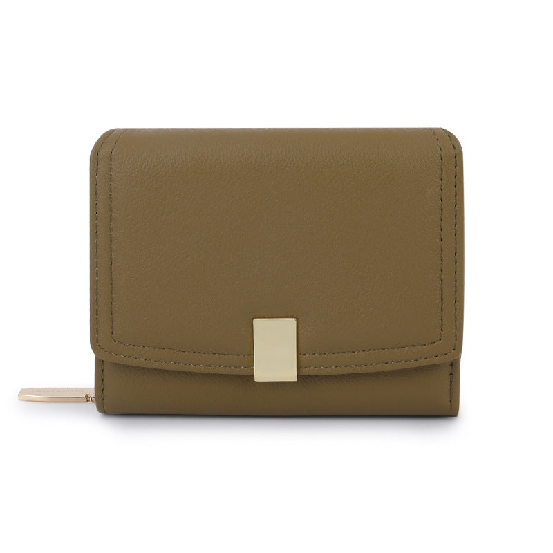 Women's Clutch Multiple Slots Style Niche Solid Ladies Wallet