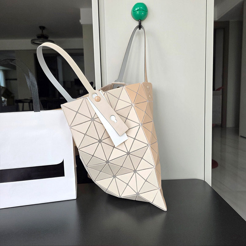 Double-sided Frosted Rhombus Single Portable Female Bags