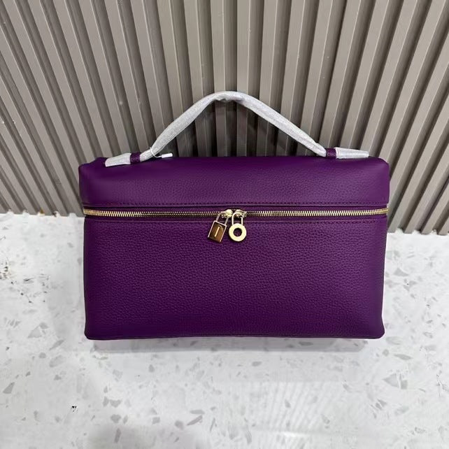 Women's Cowhide Lunch Box Fashion One High Shoulder Bags