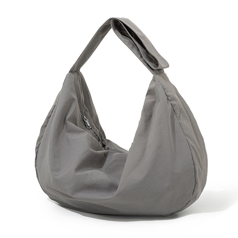 Unisex Large Capacity Macaron Color Dumpling Commuter Bags