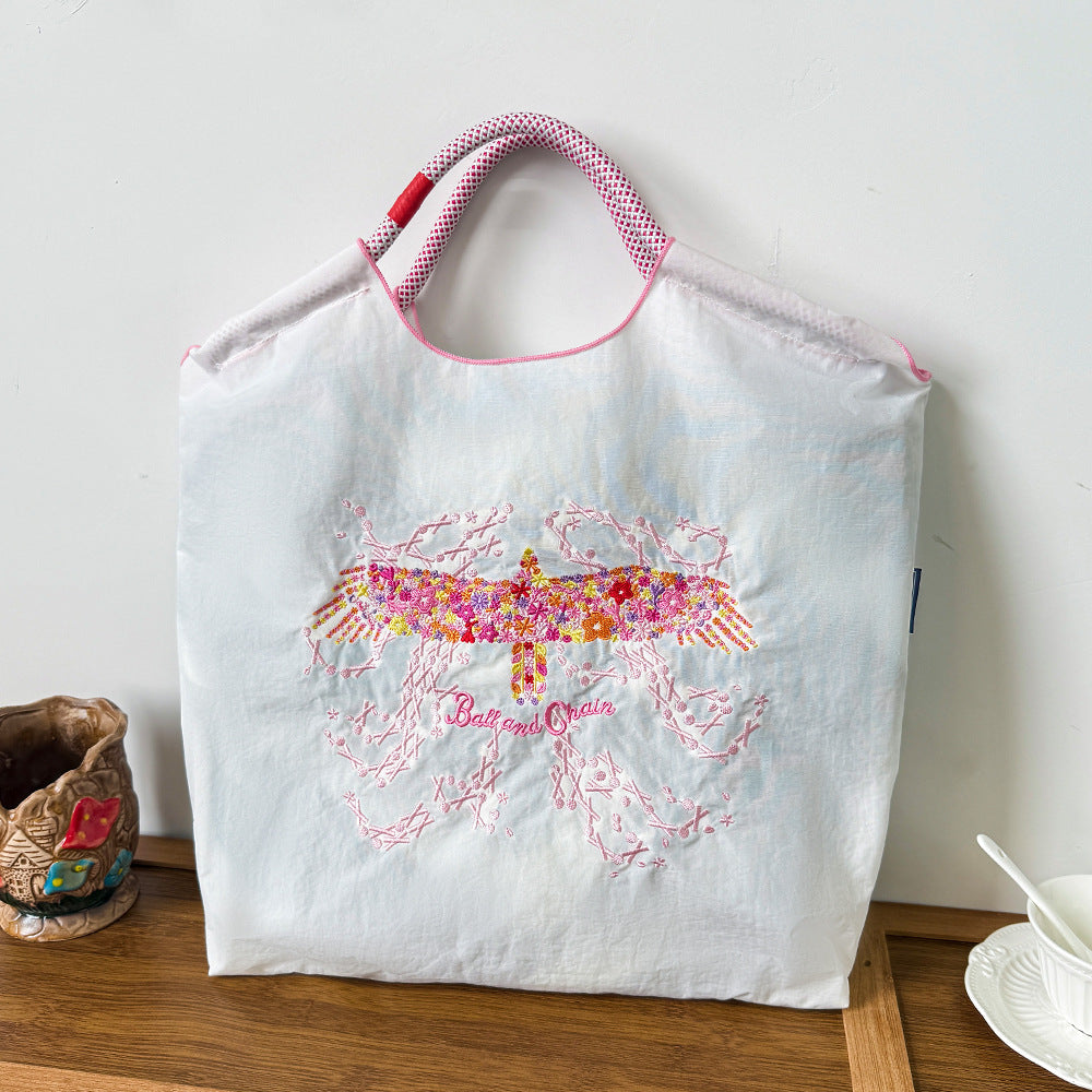 Style Embroidery Shopping Niche Ten Thousand Needle Bags
