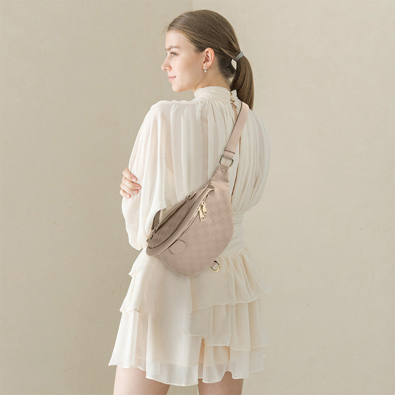 Women's & Men's & Fashion Embossing Back Large Capacity Waist Packs