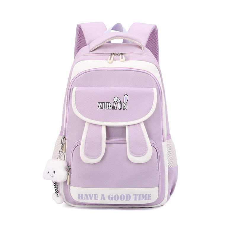 Natural Fish Cute Rabbit Ear Primary Junior High Middle School Students' Schoolbags