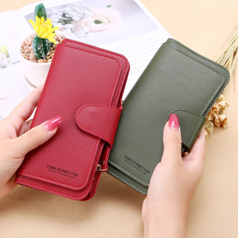 Classy Casual Long Soft Mobile Clutch Buckle
