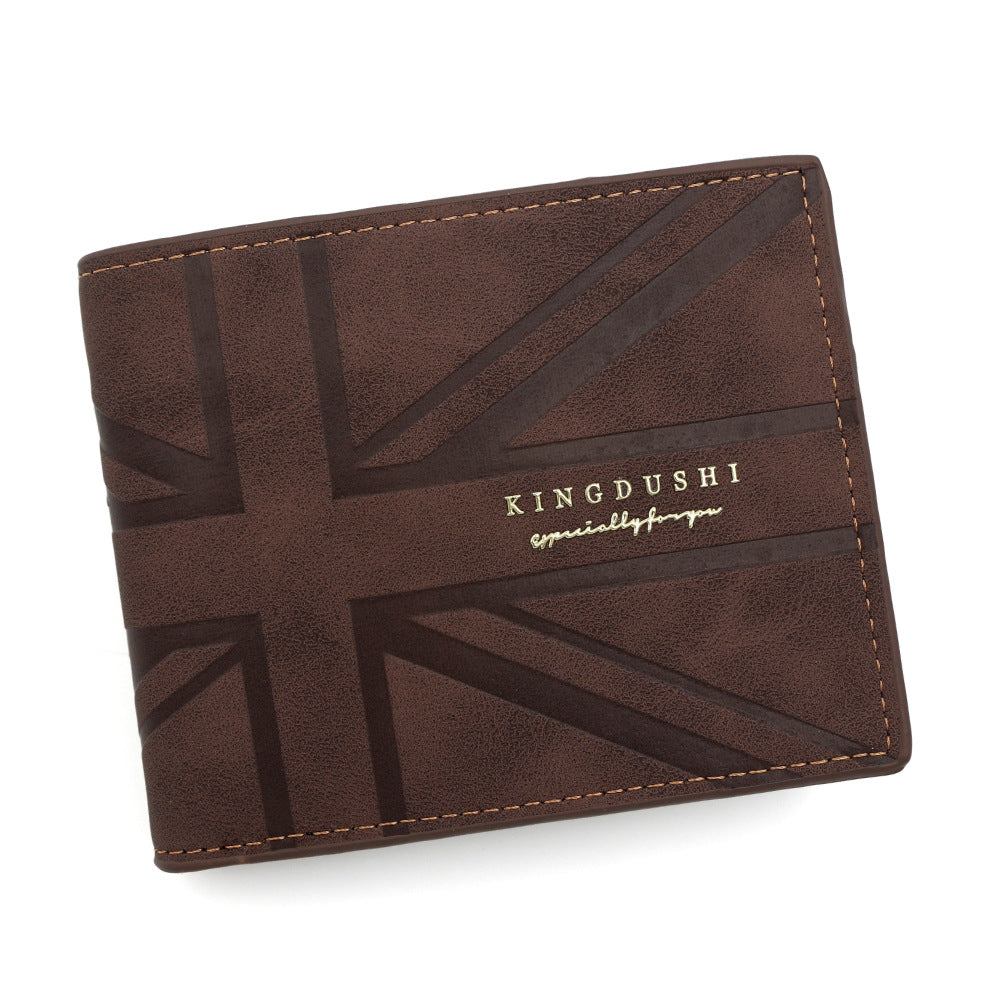 Men's Fashion Short Zipper Thin Multiple Slots Large Capacity Horizontal Business Men's Wallet