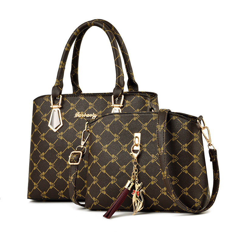 Women's Big Fashion Mother Simple Mom Handbags