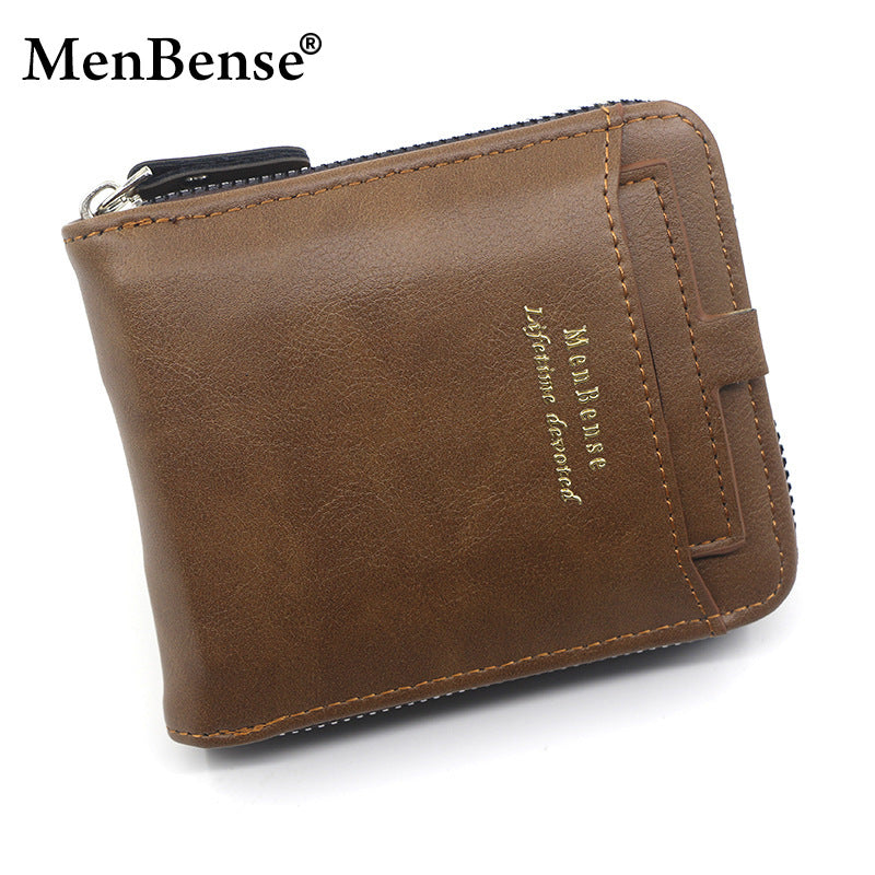 Men's Short Car Drawing Large Capacity Multiple Slots Male Men's Wallet