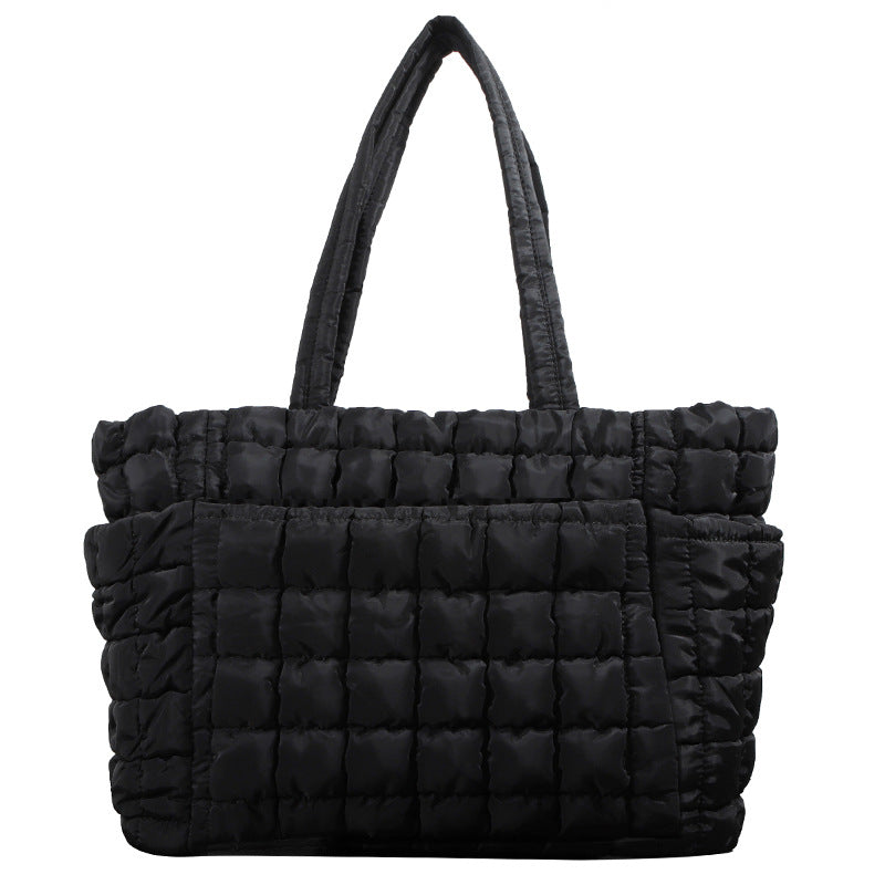 Women's High Quality Fluffy Portable Quilted Sponge Laptop Bags
