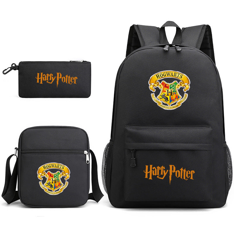 Harry Potter College Badge Pencil Three-piece Backpacks