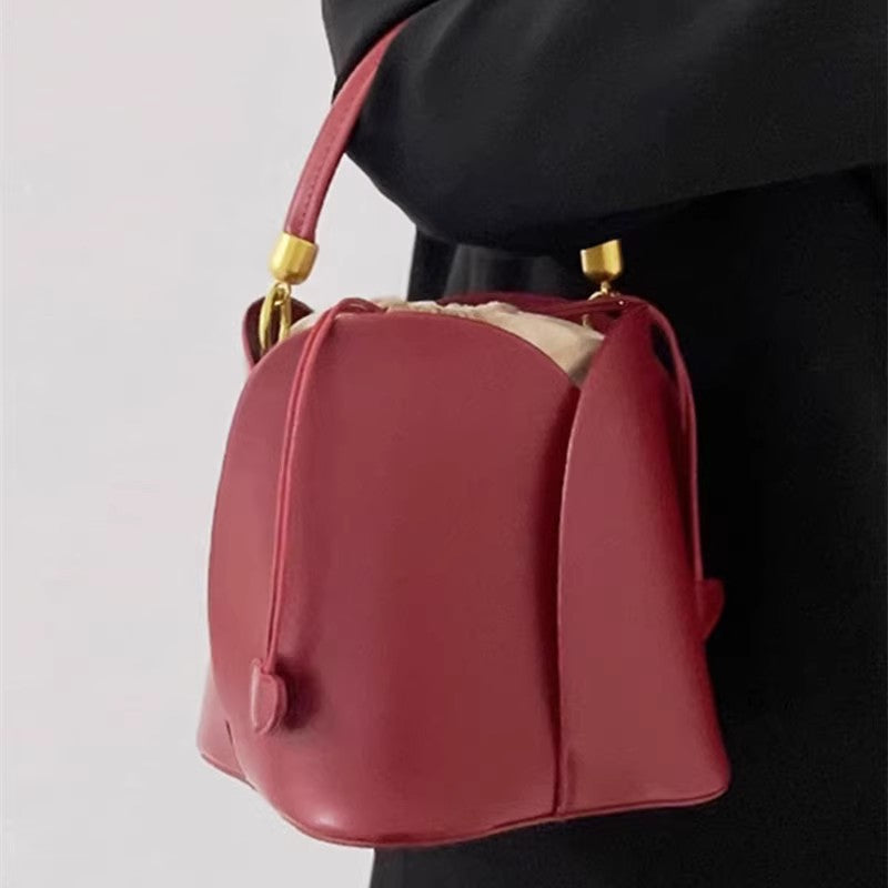 Niche Red Bridal Wedding Petals Vegetable Handbags