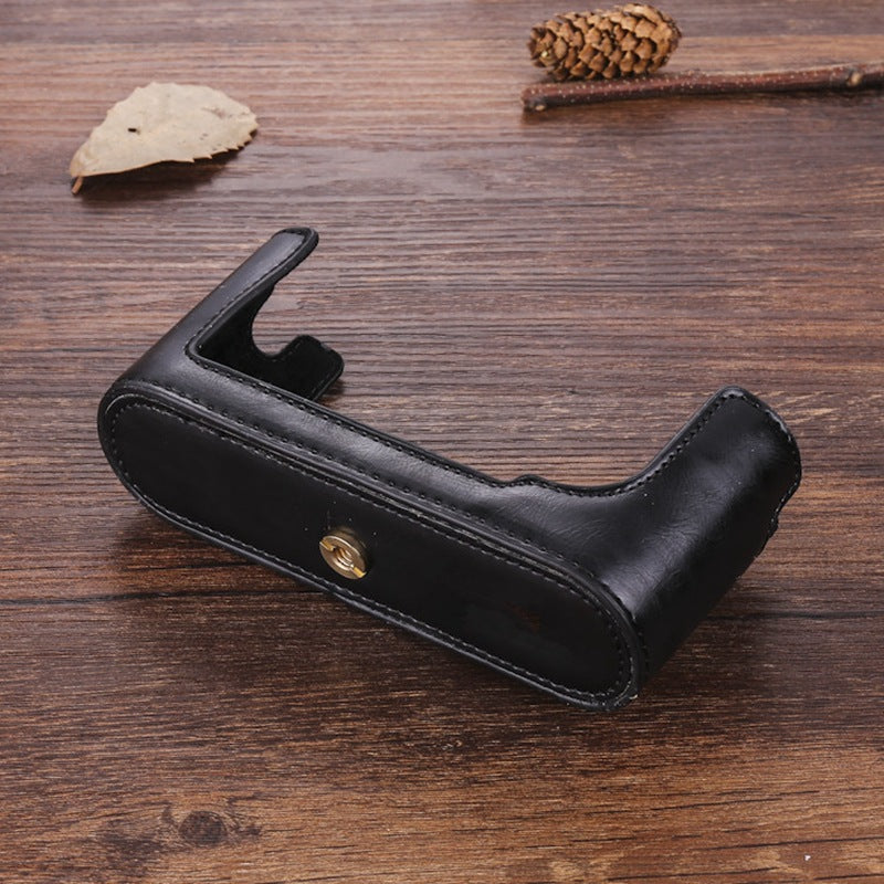 Leather With Tripod Design Protection Half Bags