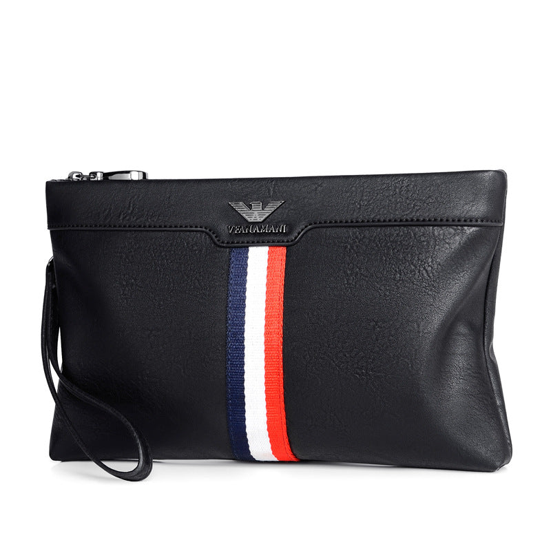 Men's Genuine Leather Clutch Envelope Large Capacity Men's Handbags