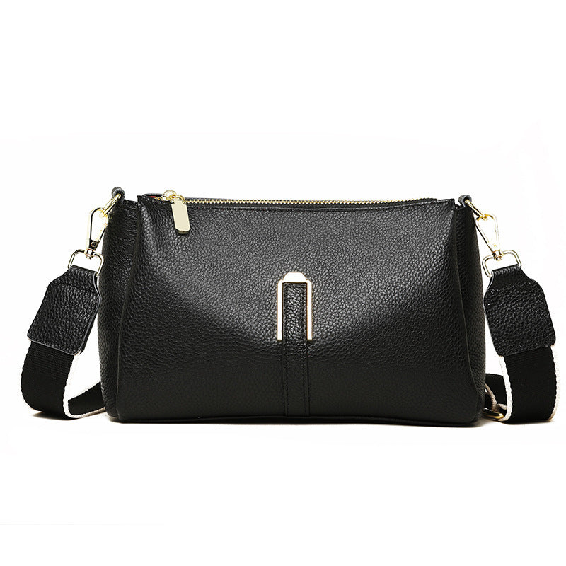 Women's Simple Fashion Cattlehide Elegant First Layer Shoulder Bags