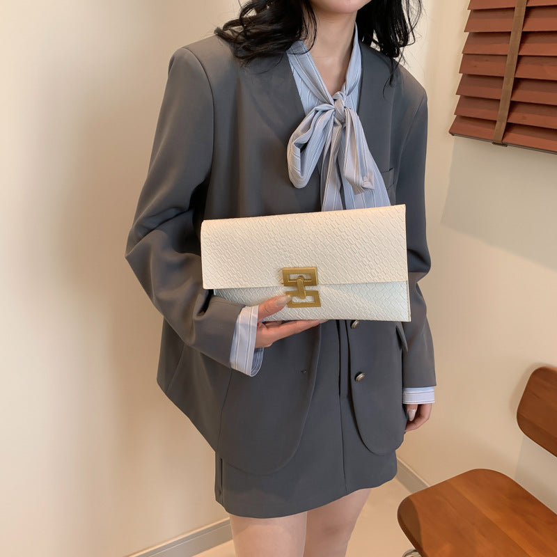 Women's Simple Diamond Plaid Trendy Korean Style Envelope Women's Shoulder Bag
