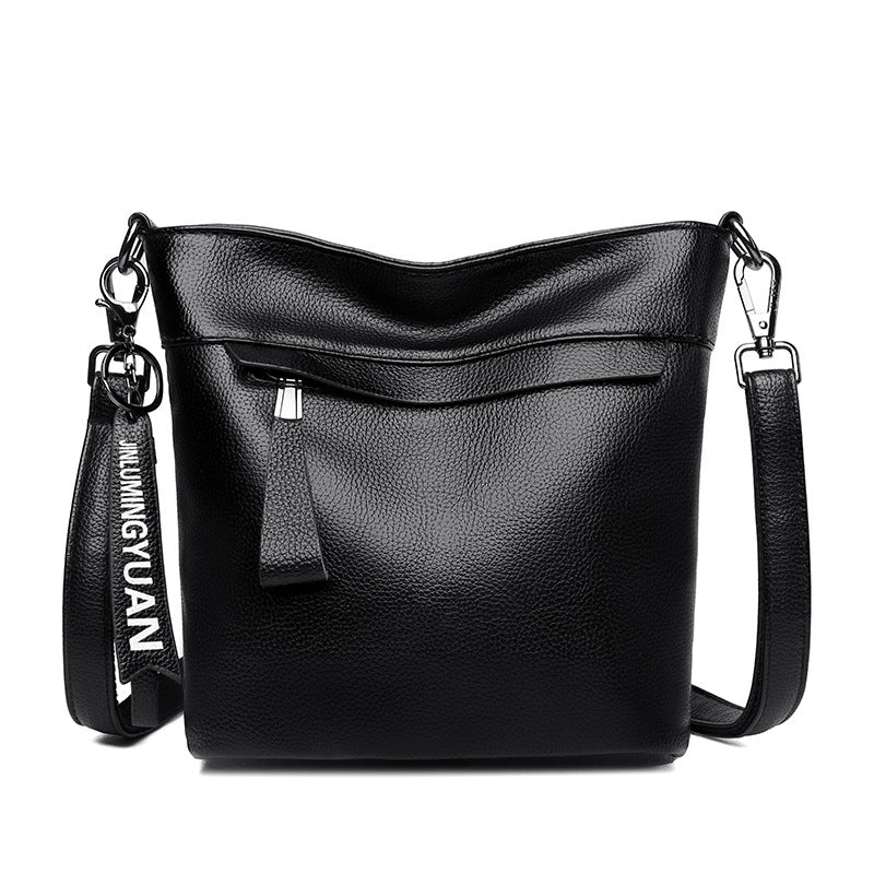 Women's Fashionable Korean Style Soft Leather Large Capacity Crossbody Bags