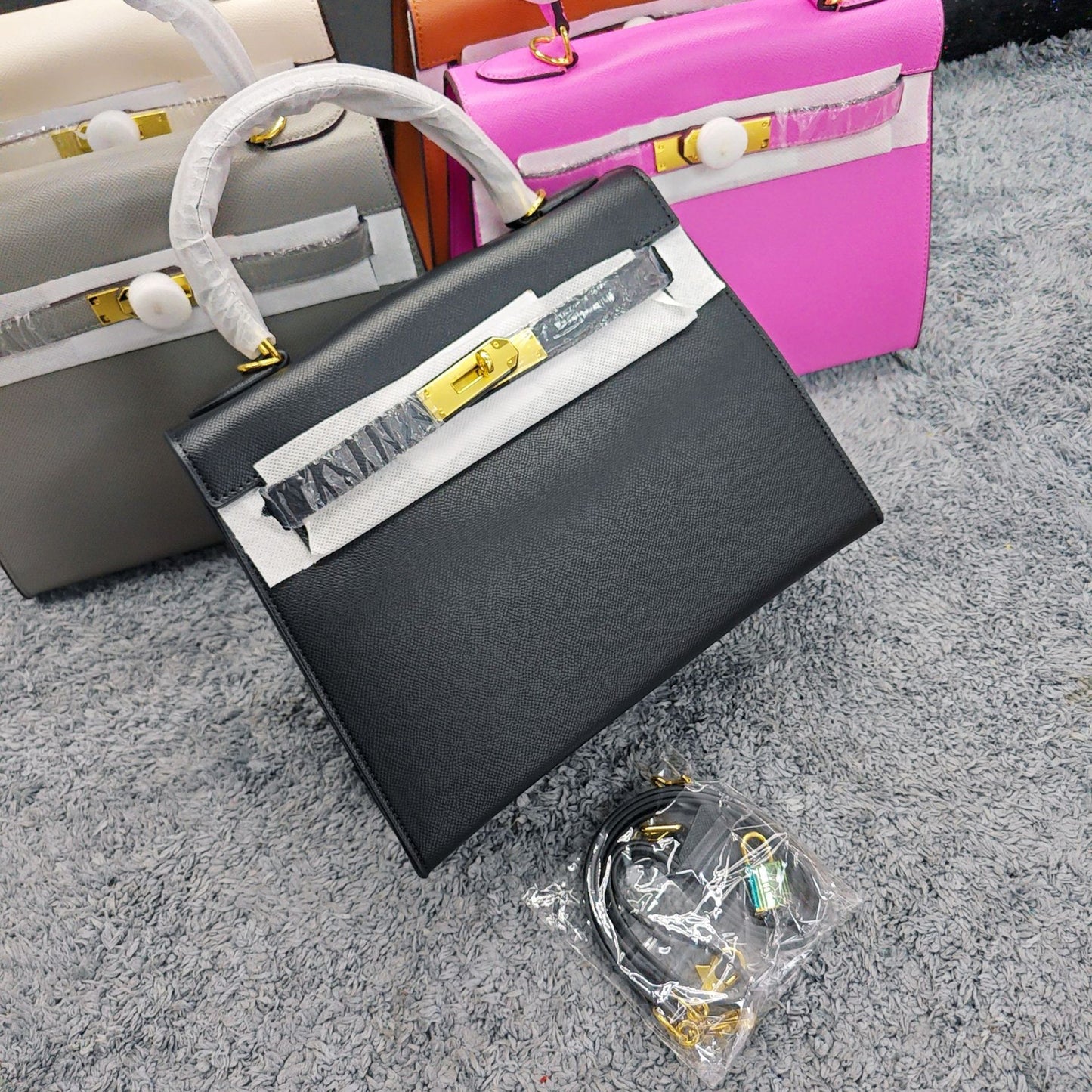 Layer Cowhide Kelly Large Capacity Female Fashion Handbags