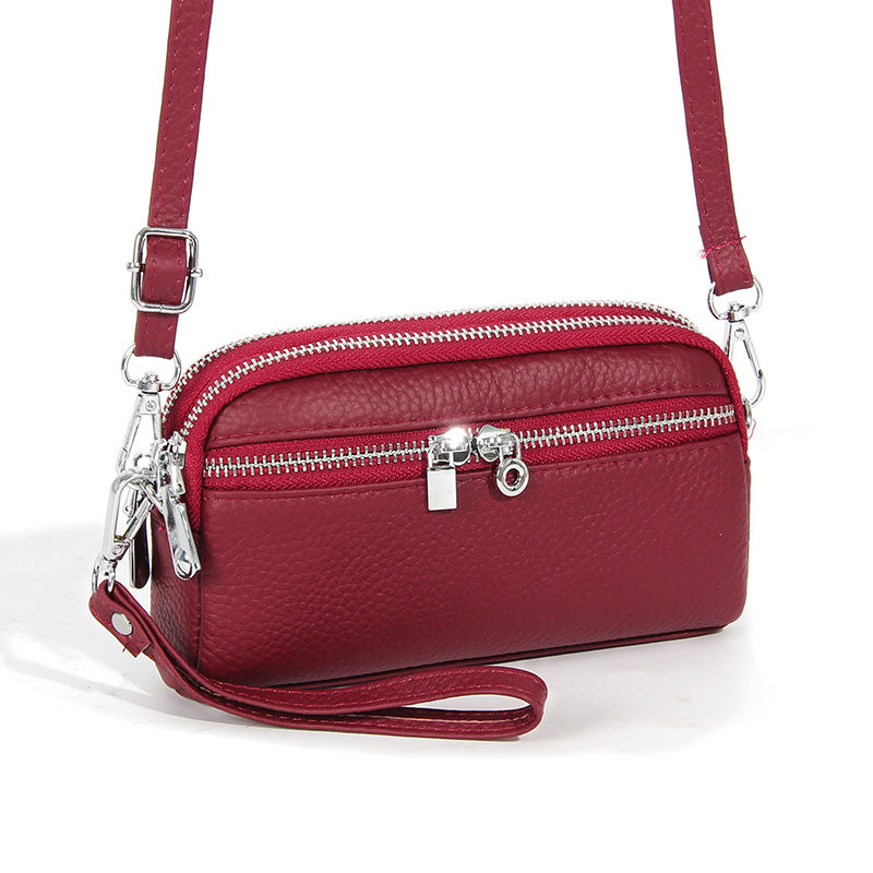 Women's Large Capacity Niche High-grade First Layer Cowhide Crossbody Bags