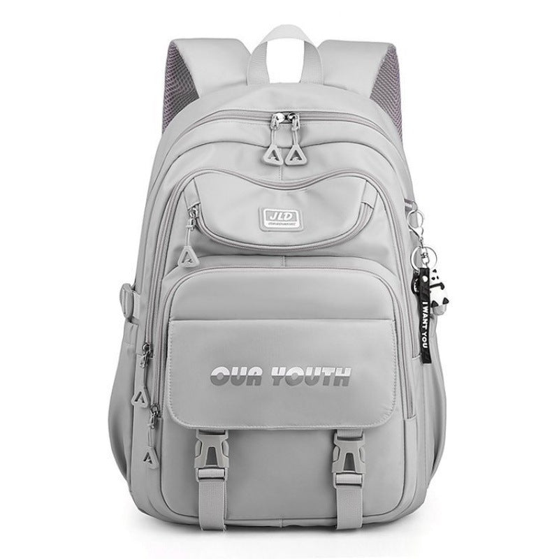 Fashion Early High College Female Double Backpacks