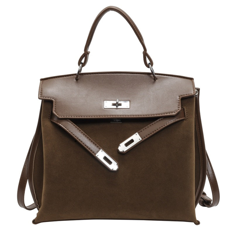 Women's Large Suede Kelly Fashion Underarm For Crossbody Bags