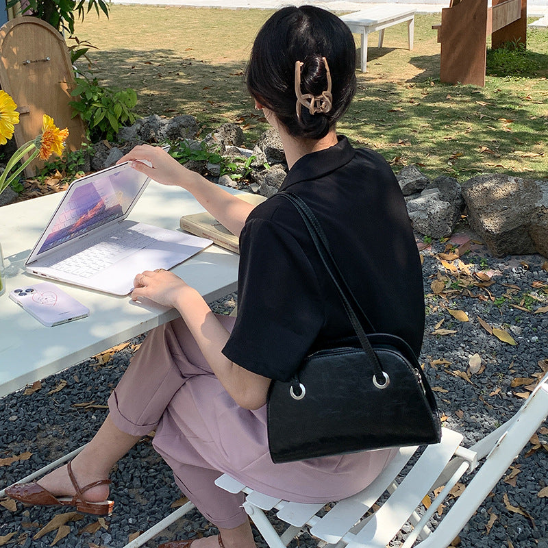 Women's Color Shell Niche Fashion Commuter Large Handbags