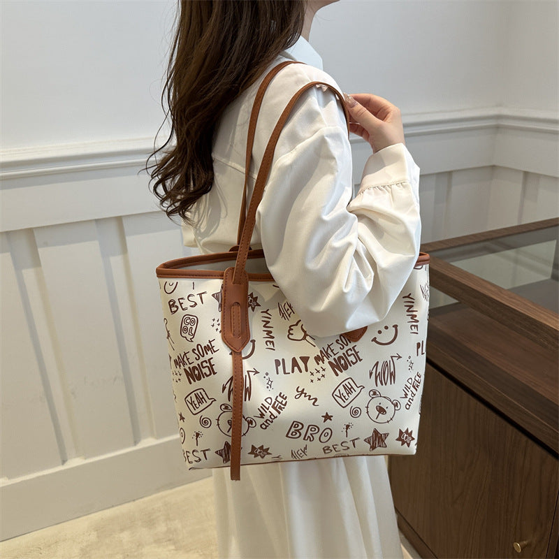 Commuter Large Capacity Personality Trendy Pendant Summer Popular Women's Shoulder Bag