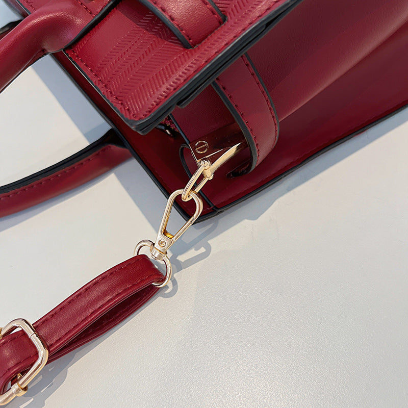 Women's Hand Holding Large Capacity Red Bridal Handbags