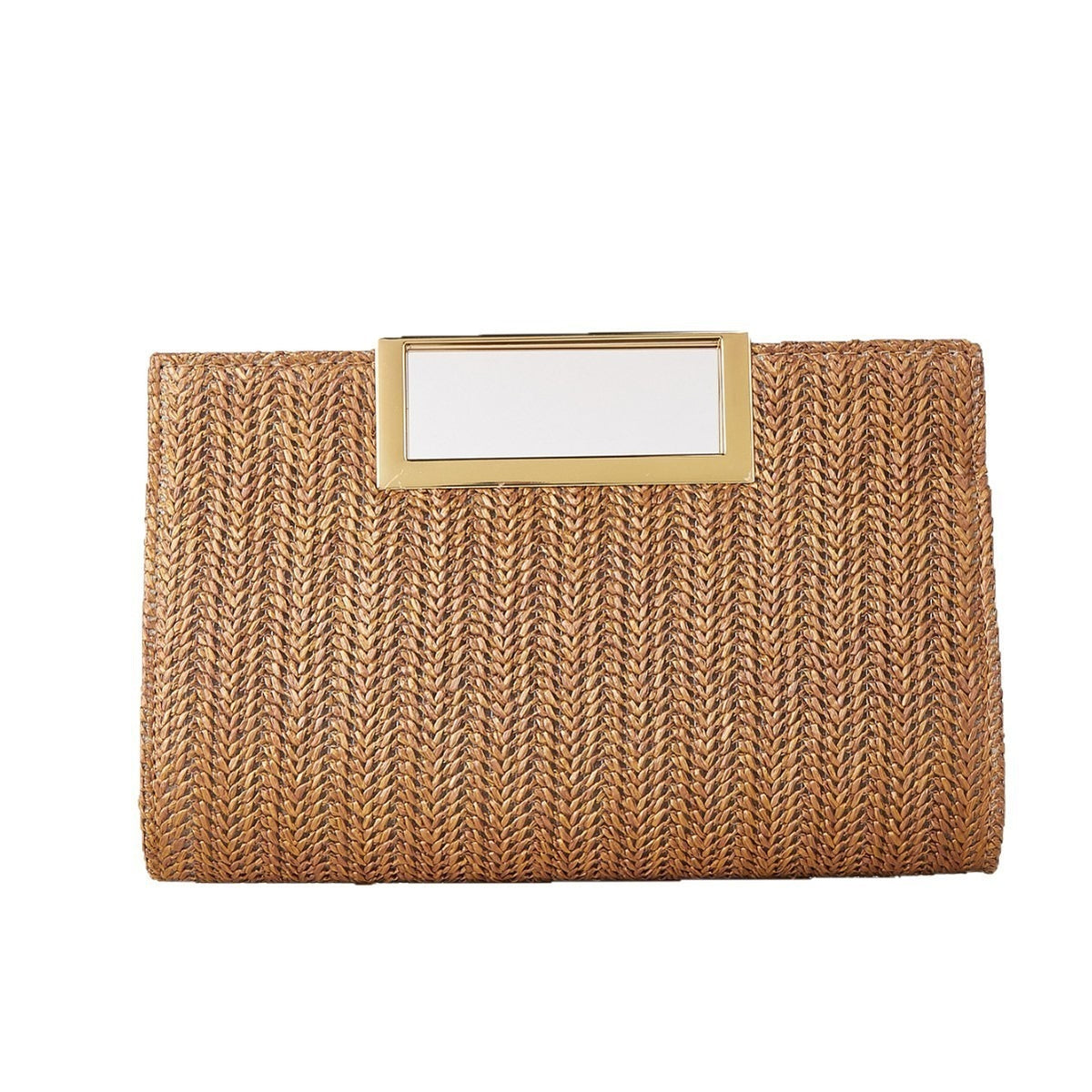 Women's Woven Clutch Straw Fashion Simple Large Bags