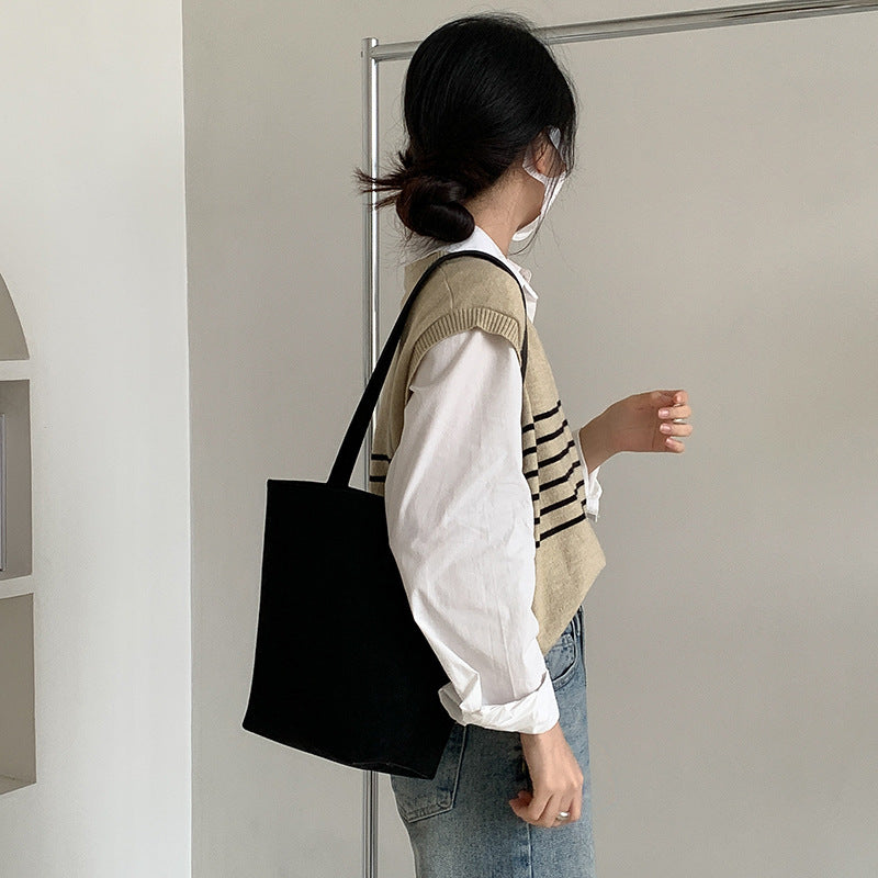 High-grade Niche Suede Commuter Large Capacity Bucket Bags