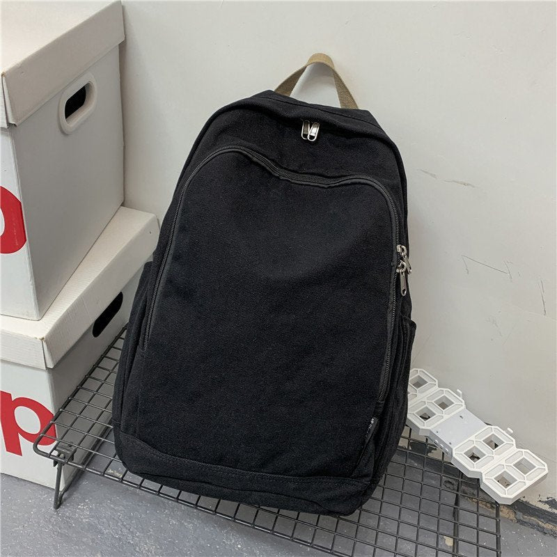 College Korean High Canvas Large Capacity Backpacks