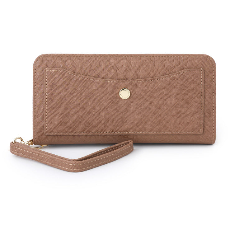 Women's Large Capacity Fashion Advanced Leather Long Ladies Wallet