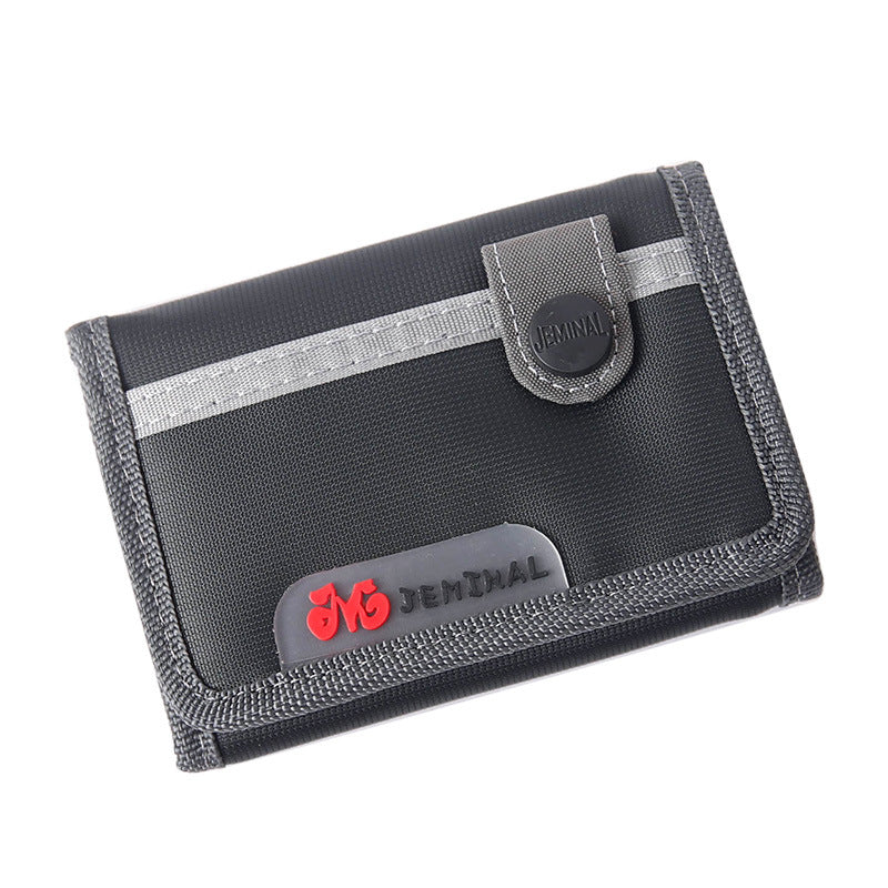 Men's Short Oxford Cloth Korean Multiple Slots Internal Men's Wallet